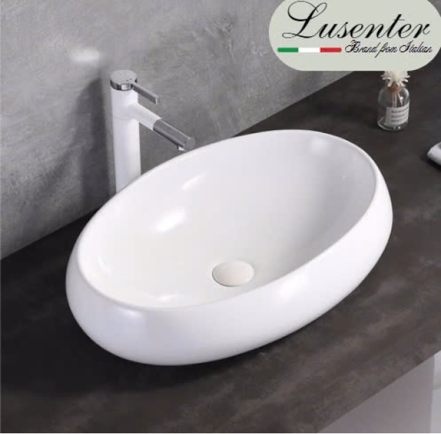 Lavabo Ovan Trắng LUSENTER (LB04)