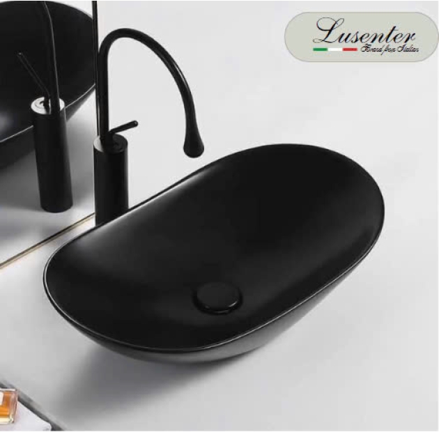 Lavabo Đặt Bàn Thuyền Đen LUSENTER (LB14)