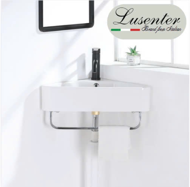 Lavabo Treo Góc Trắng (LBTT14)