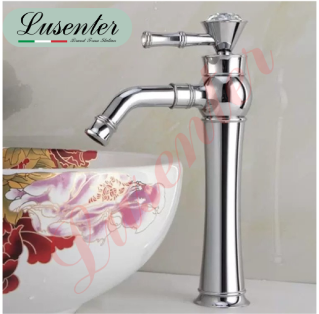 Vòi Lavabo Kim Cương cao 30cm LUSENTER (VLB33)