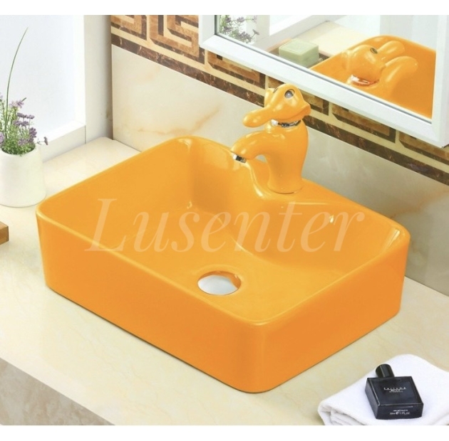 Lavabo Trẻ Em Màu Cam LUSENTER LBTE06